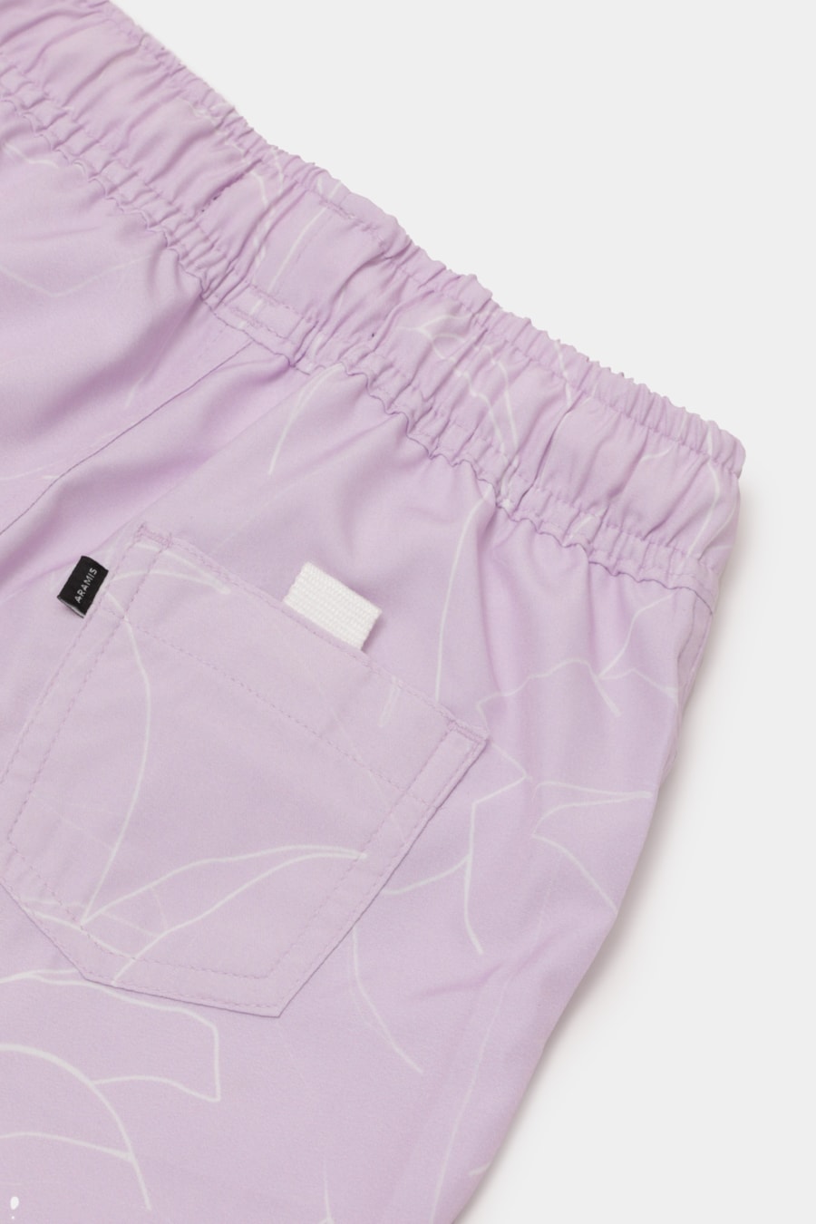 Short Praia Infantil Floral Elástico Lilas — foto 4 de 4