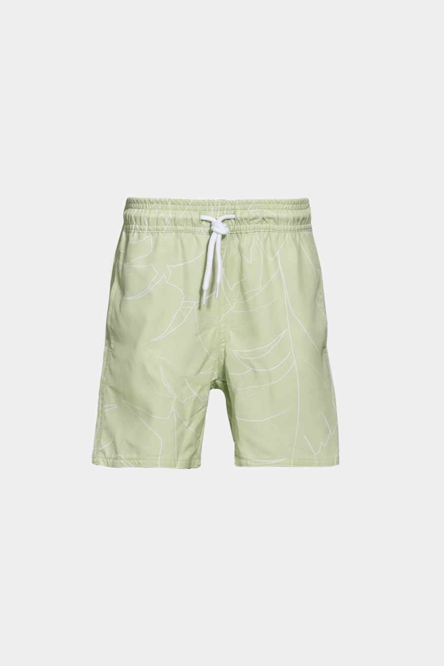Short Praia Infantil Floral Elástico Menta — foto 3 de 4