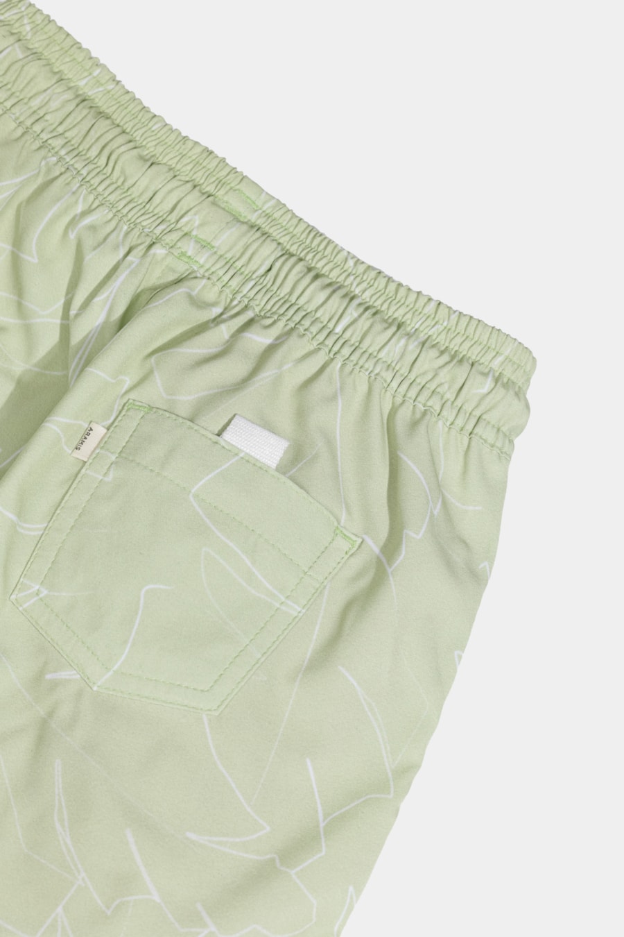 Short Praia Infantil Floral Elástico Menta — foto 4 de 4
