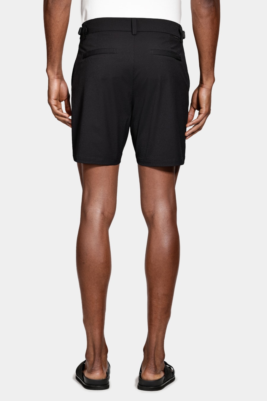 Short Tecnológico Com Fivela Textura Preto — foto 5 de 9