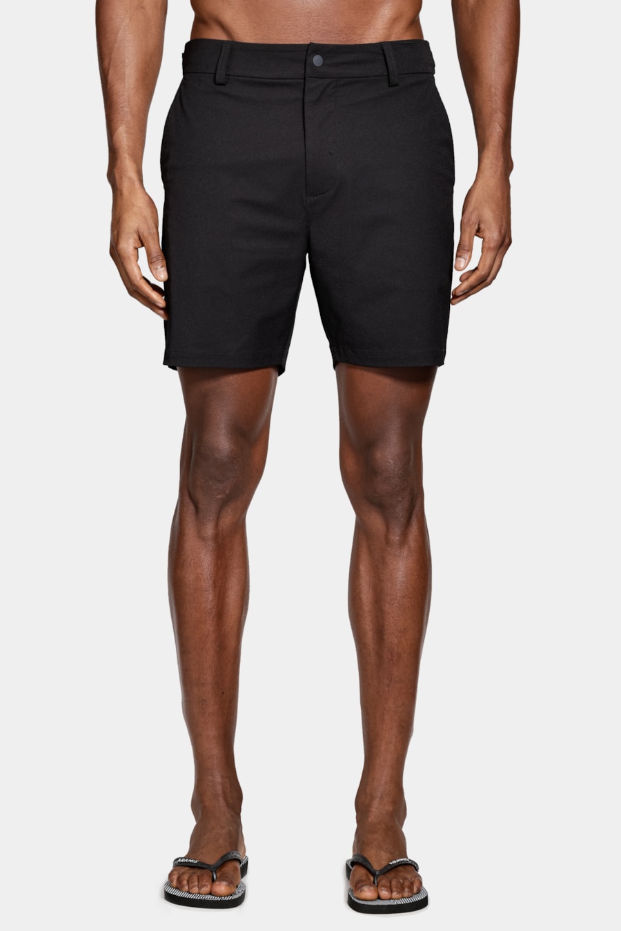Short Tecnológico Com Fivela Textura Preto — foto 6 de 9
