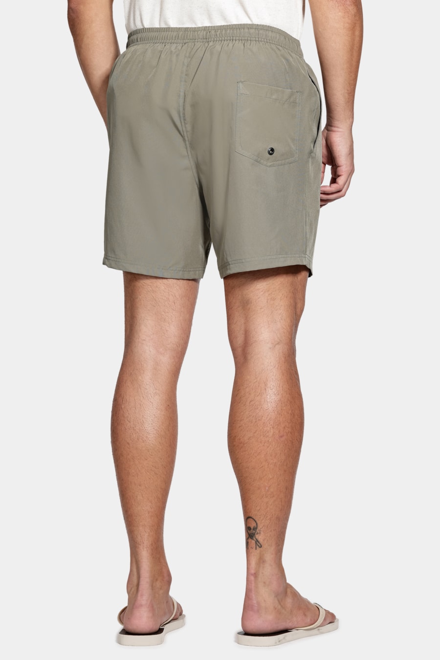 Shorts D' Água Liso Verde Militar — foto 5 de 9