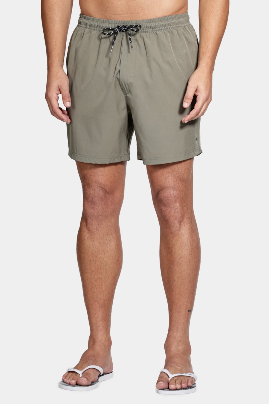 Shorts D' Água Liso Verde Militar — foto 6 de 9
