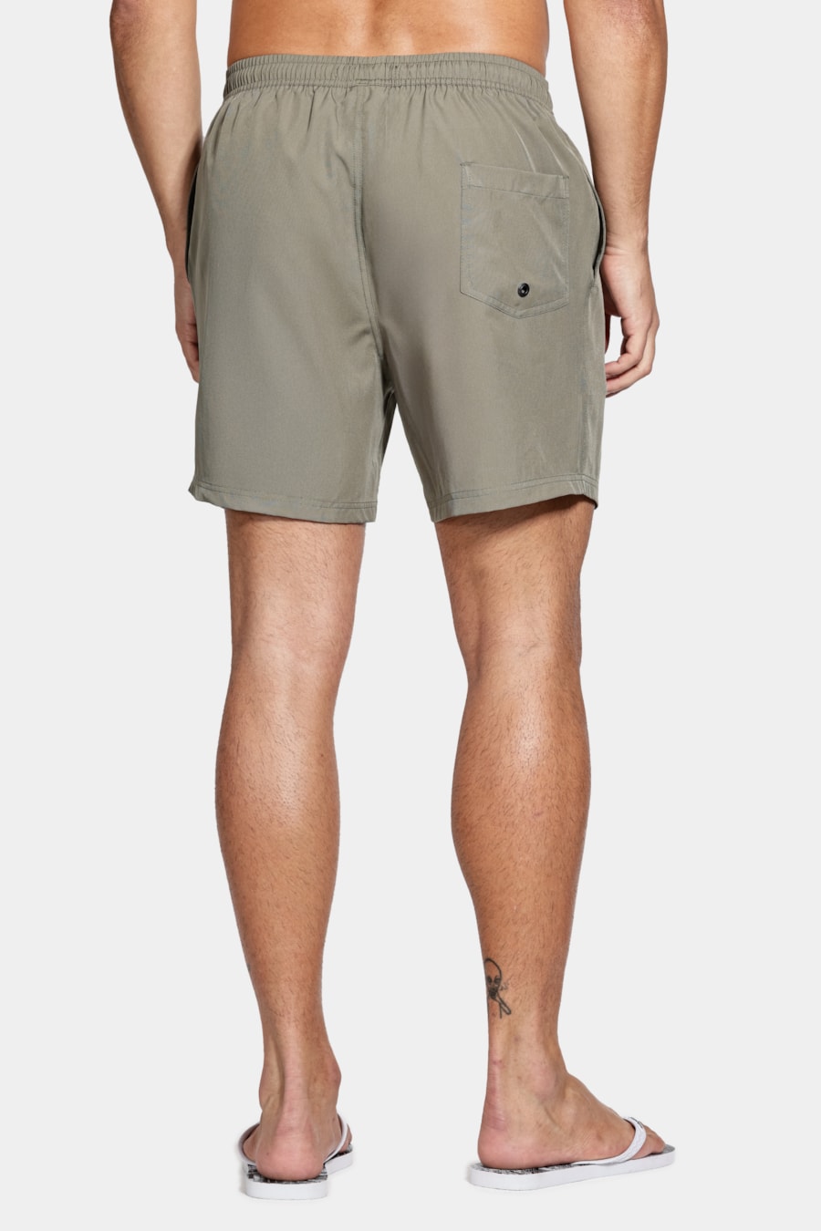 Shorts D' Água Liso Verde Militar — foto 8 de 9