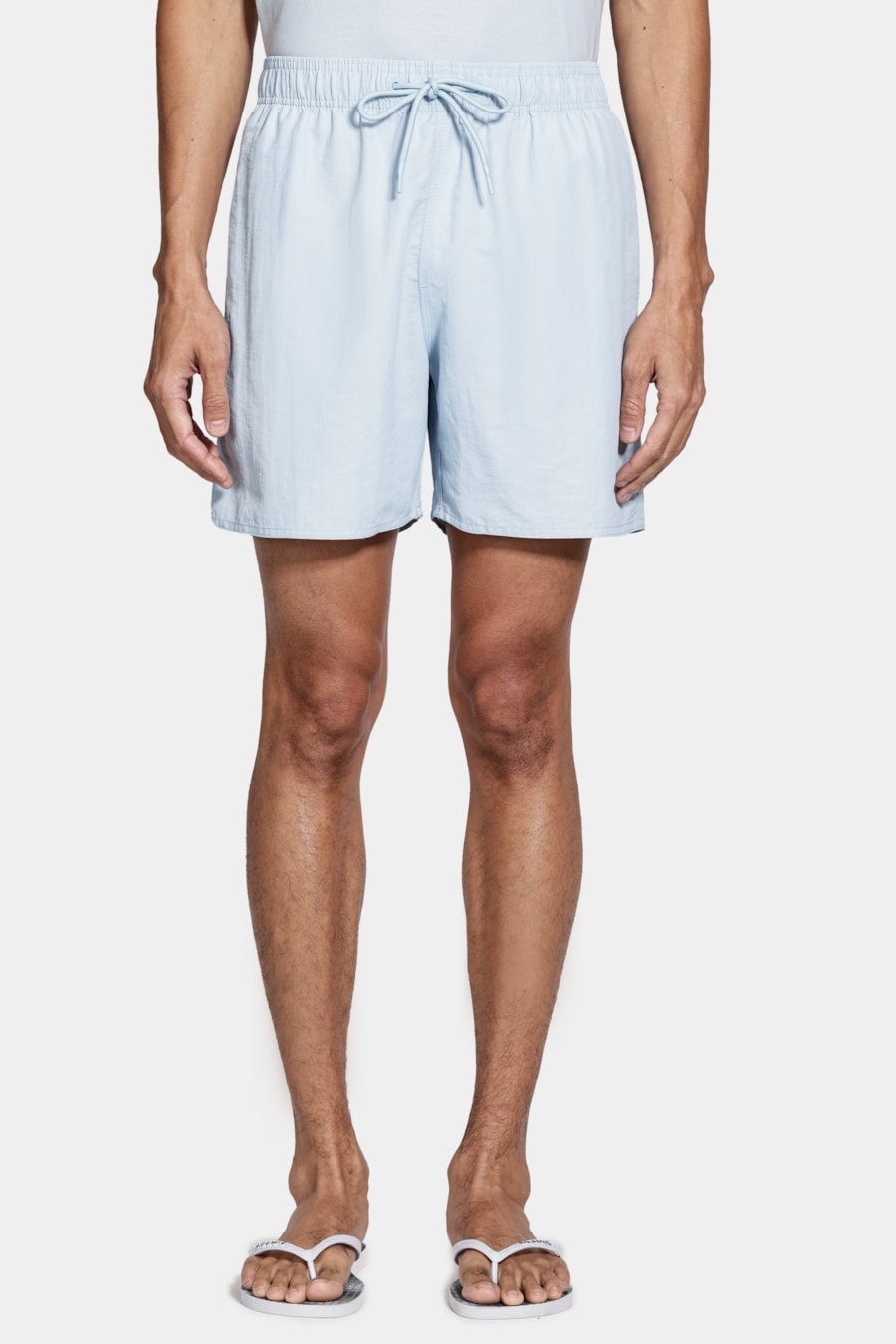 Shorts de Elástico Básico Color Azul Claro — foto 1 de 8