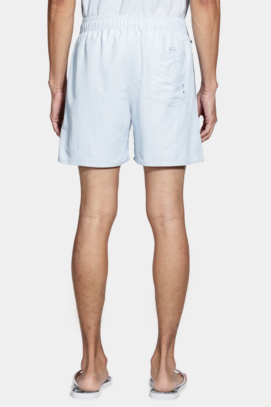 Shorts de Elástico Básico Color Azul Claro — foto 5 de 8