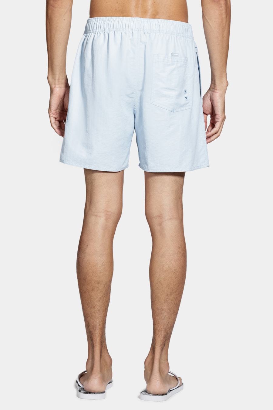 Shorts de Elástico Básico Color Azul Claro — foto 8 de 8