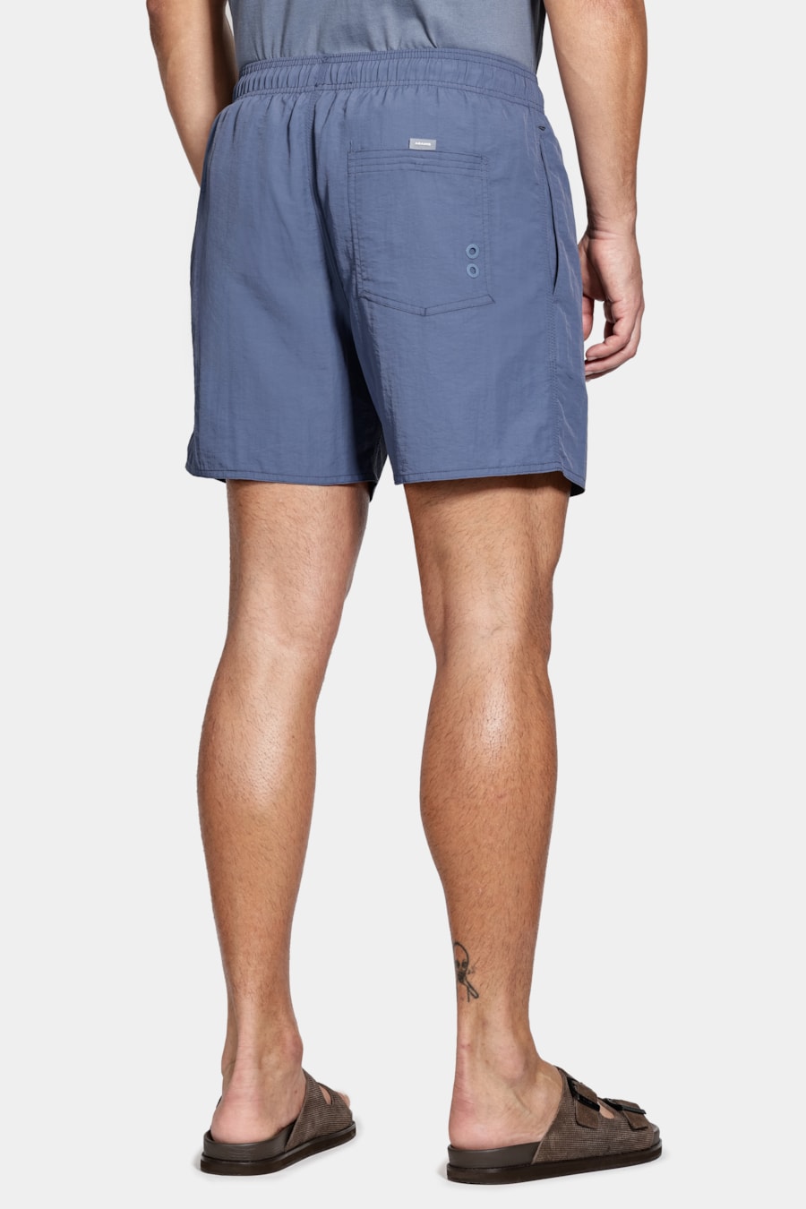 Shorts de Elástico Básico Color Azul Indigo — foto 5 de 8