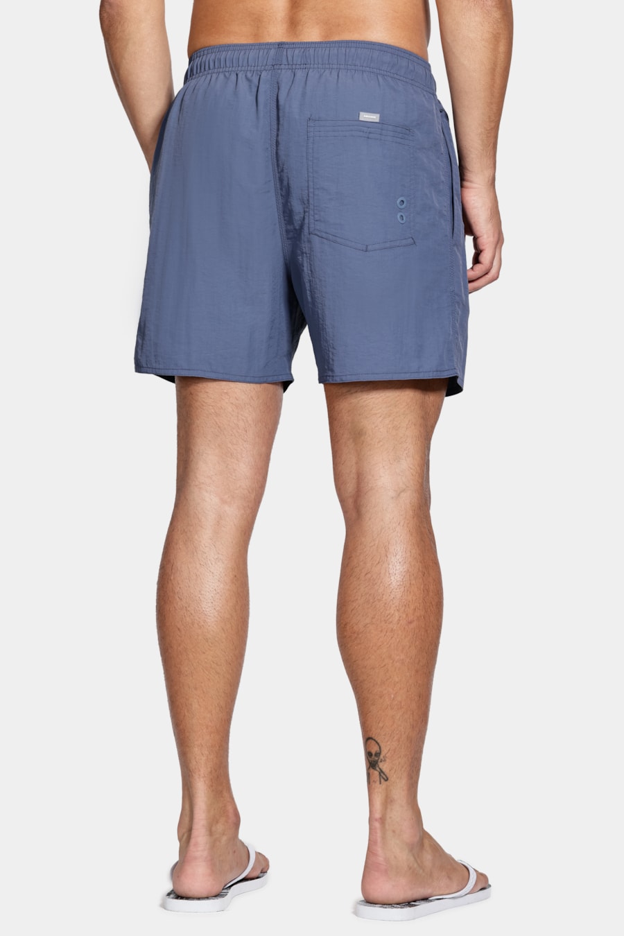Shorts de Elástico Básico Color Azul Indigo — foto 8 de 8