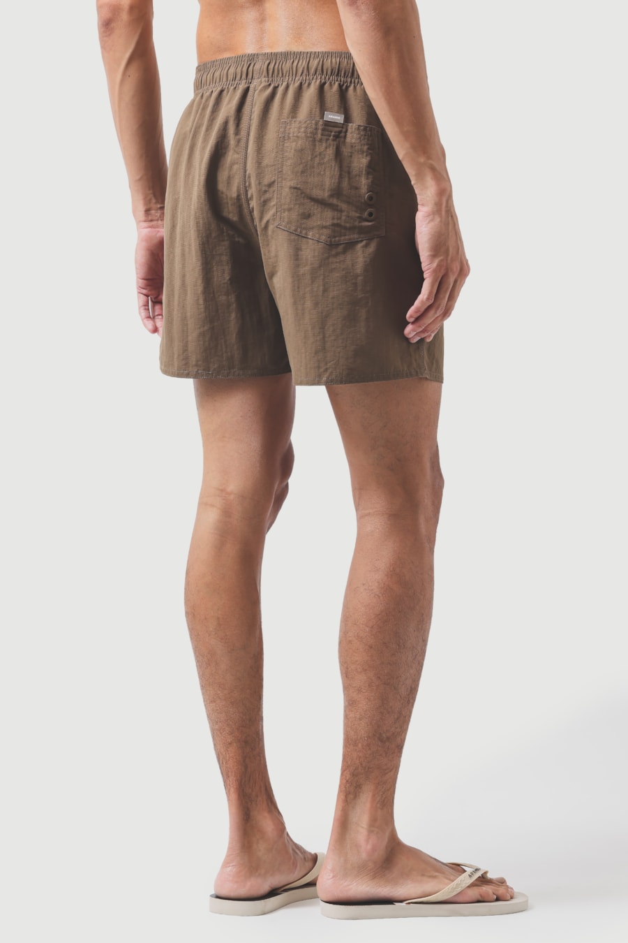 Shorts de Elástico Básico Color Charuto 118 — foto 8 de 9