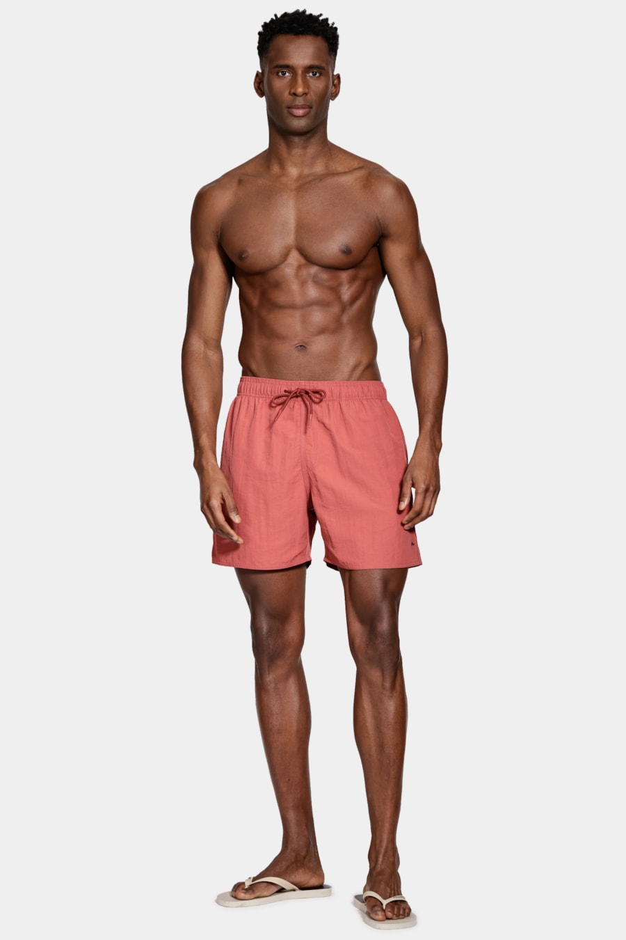 Shorts de Elástico Básico Color Vermelho — foto 7 de 8