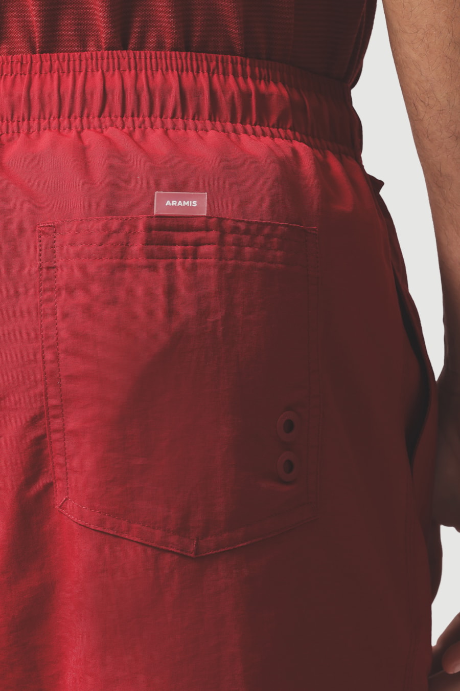 Shorts de Elástico Básico Color Vermelho Carmim 115 — foto 4 de 7