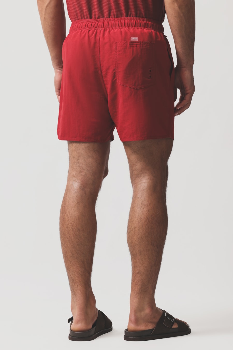 Shorts de Elástico Básico Color Vermelho Carmim 115 — foto 5 de 7