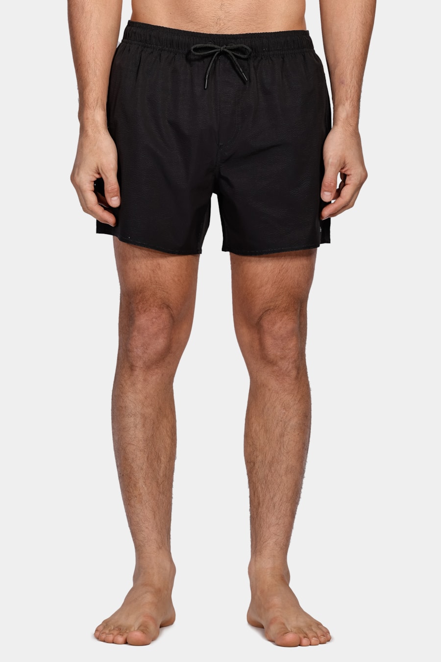 Shorts de Elástico Liso Maquinetado Preto — foto 6 de 10
