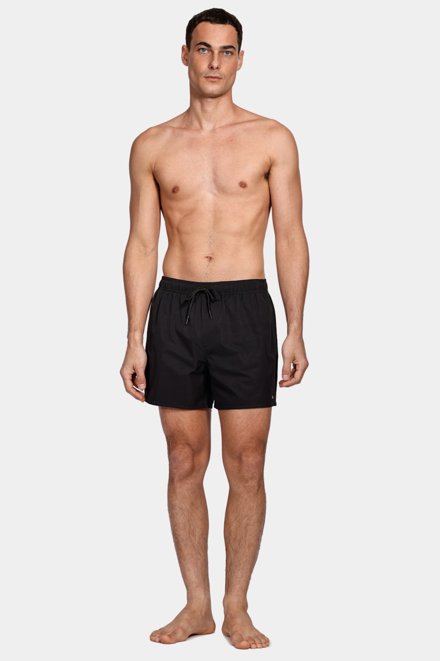 Shorts de Elástico Liso Maquinetado Preto — foto 7 de 10