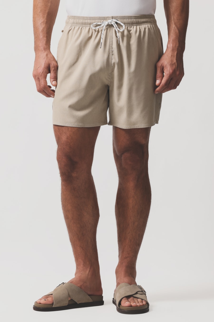 Shorts de Elástico Mescla Color Areia 118 — foto 1 de 7