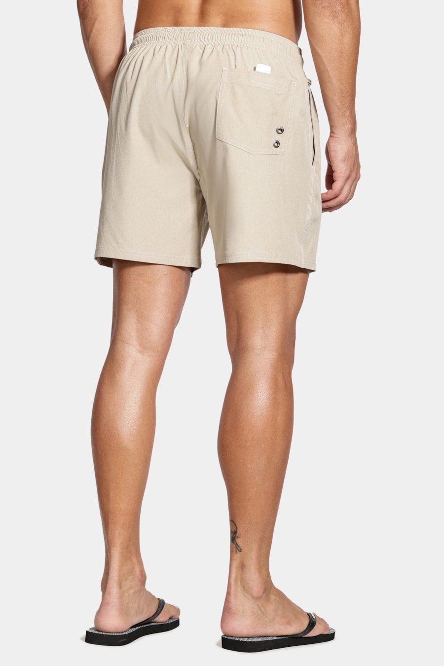 Shorts de Elástico Mescla Color Areia — foto 9 de 10