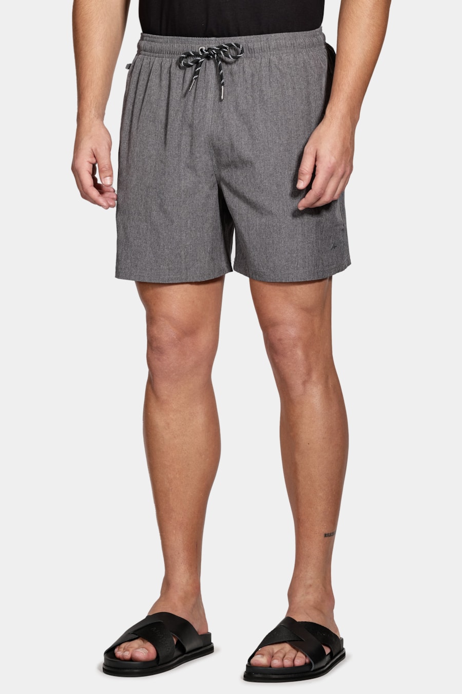Shorts de Elástico Mescla Color Chumbo — foto 1 de 9