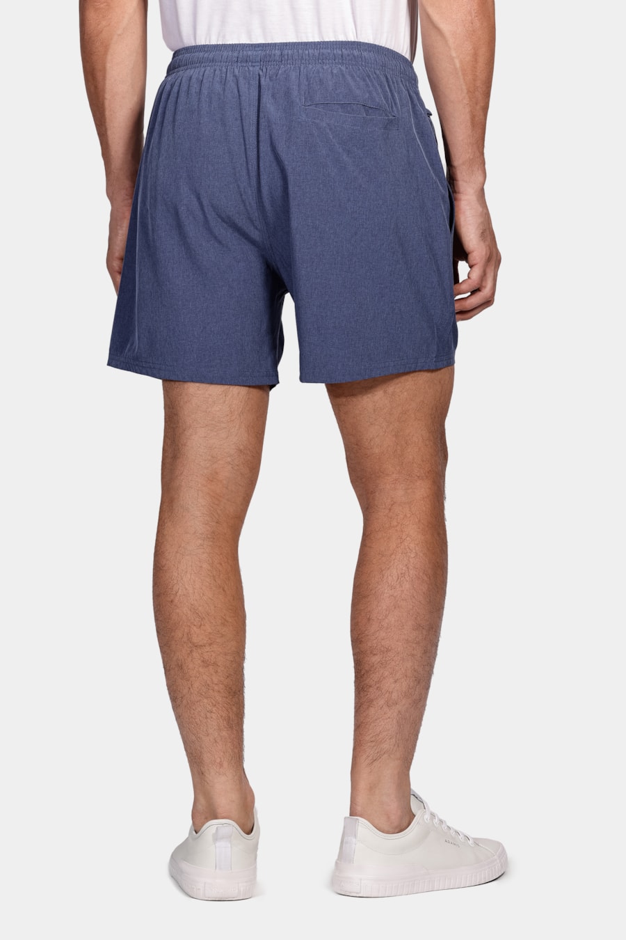 Shorts de Elástico Mescla Color Índigo — foto 5 de 9