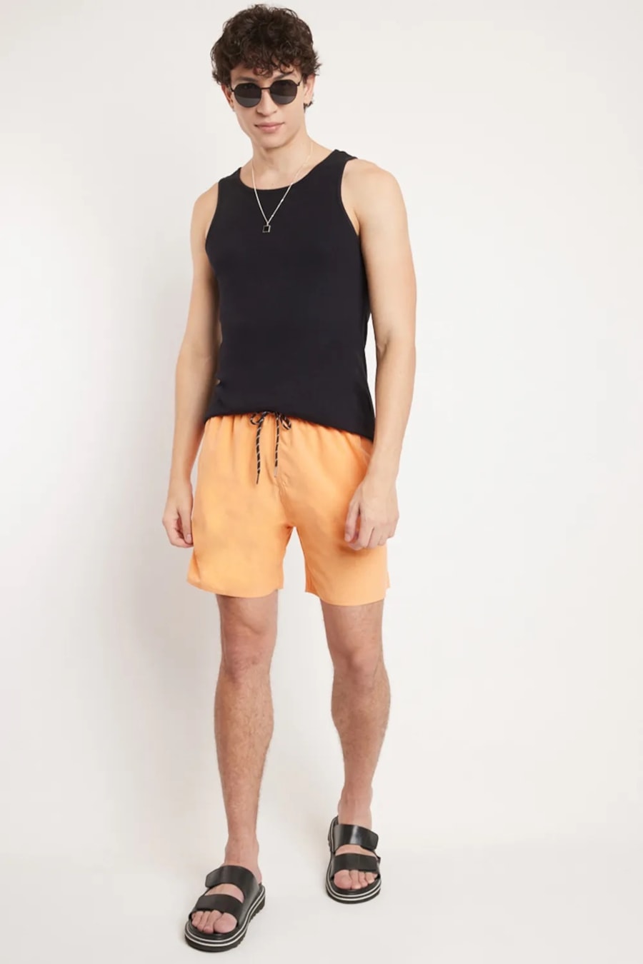 Shorts de Elástico Mescla Color Laranja — foto 2 de 6