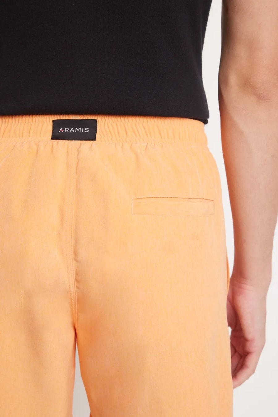 Shorts de Elástico Mescla Color Laranja — foto 5 de 6