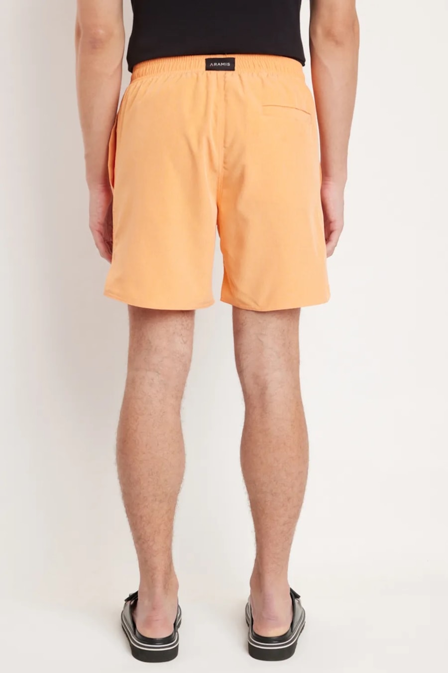 Shorts de Elástico Mescla Color Laranja — foto 6 de 6