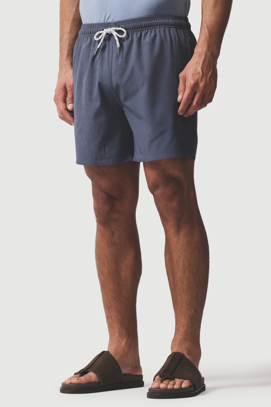 Shorts de Elástico Mescla Color Marinho — foto 1 de 7