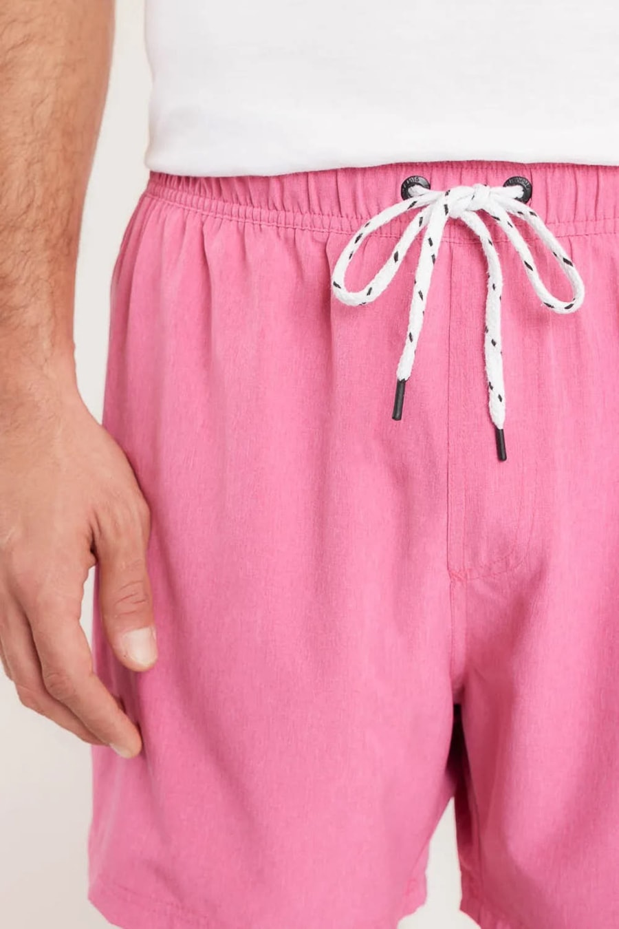 Shorts de Elástico Mescla Color Rosa — foto 3 de 9