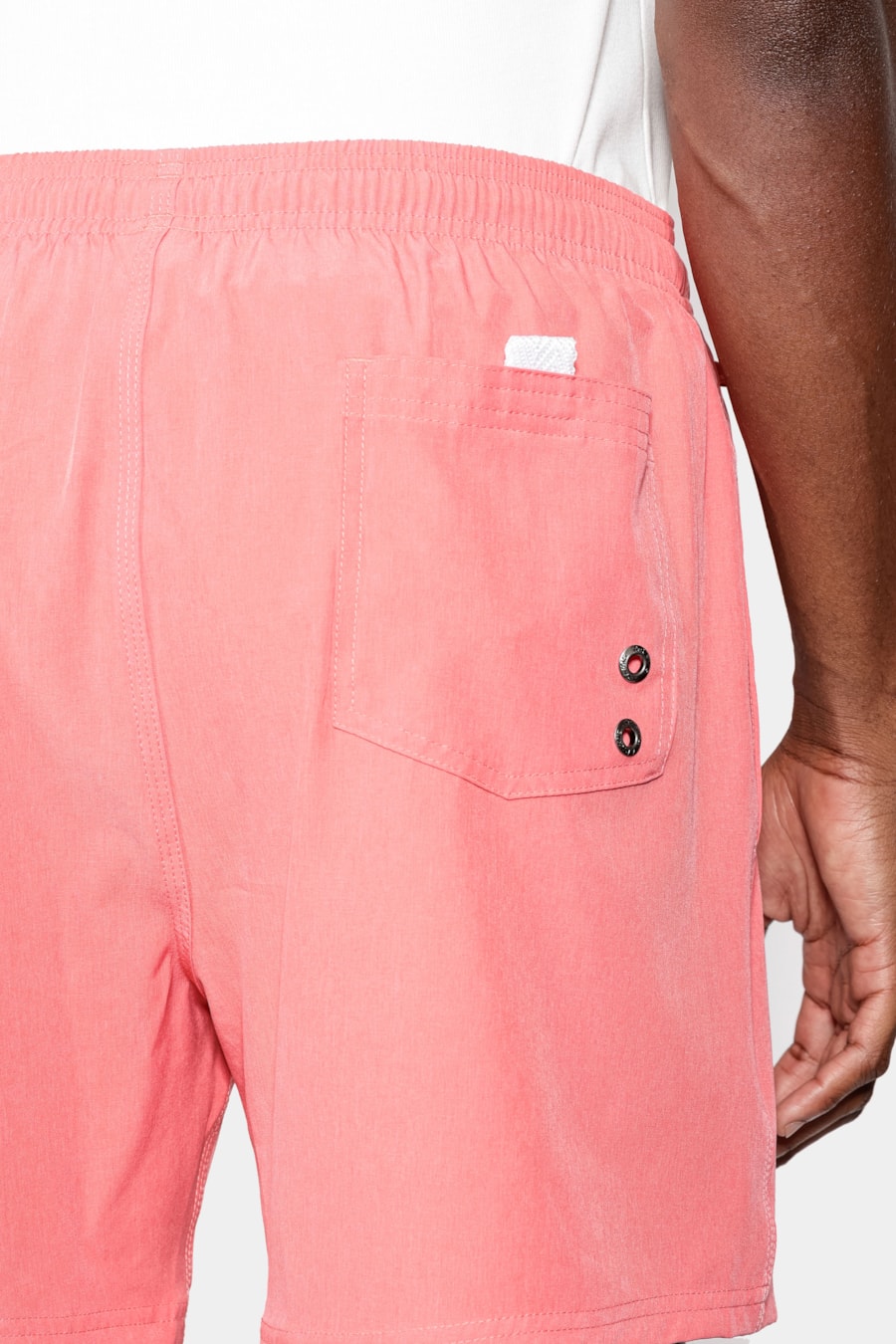 Shorts de Elástico Mescla Color Vermelho — foto 4 de 9