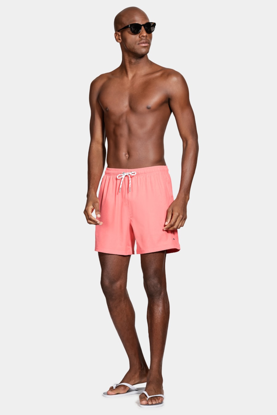 Shorts de Elástico Mescla Color Vermelho — foto 7 de 9