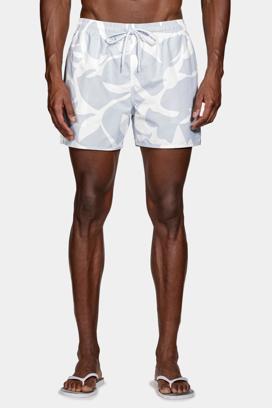 Shorts de Elastico Rib Stop Estampado Azul Claro — foto 6 de 9
