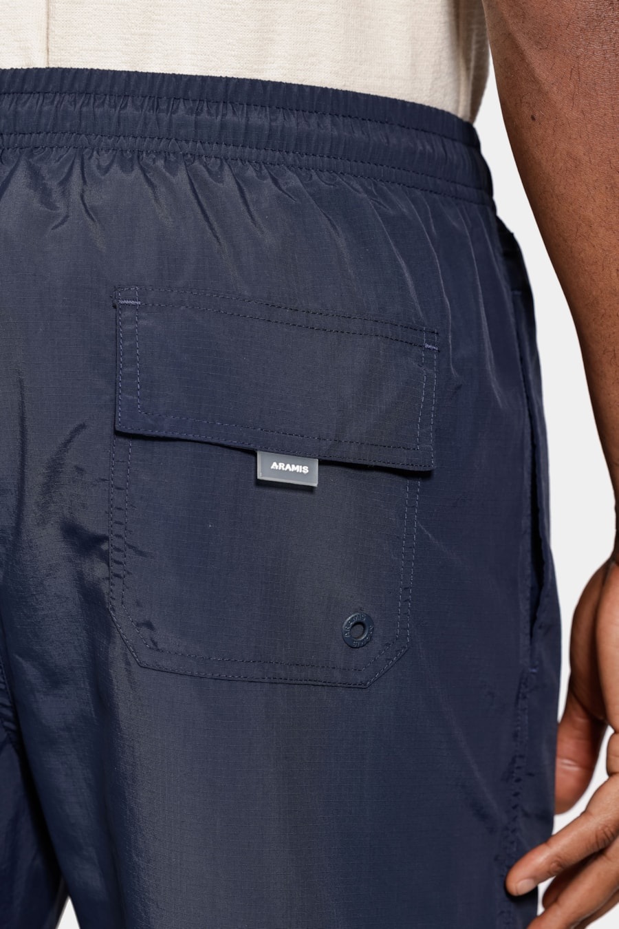 Shorts de Elástico Stop Básico Marinho — foto 4 de 9