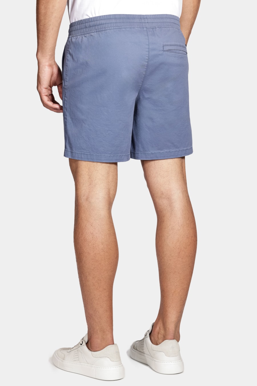 Shorts Elástico Color Sarjado Azul Indigo — foto 5 de 6