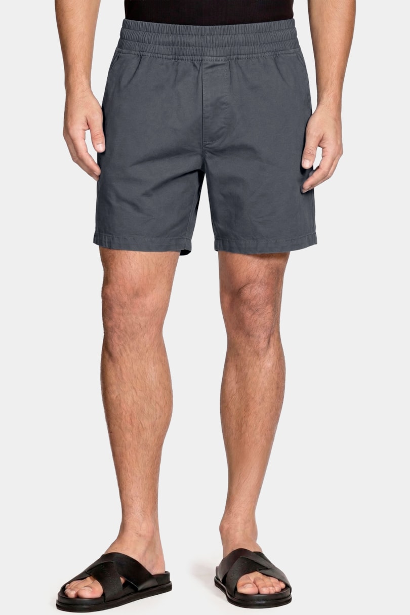Shorts Elástico Color Sarjado Chumbo
