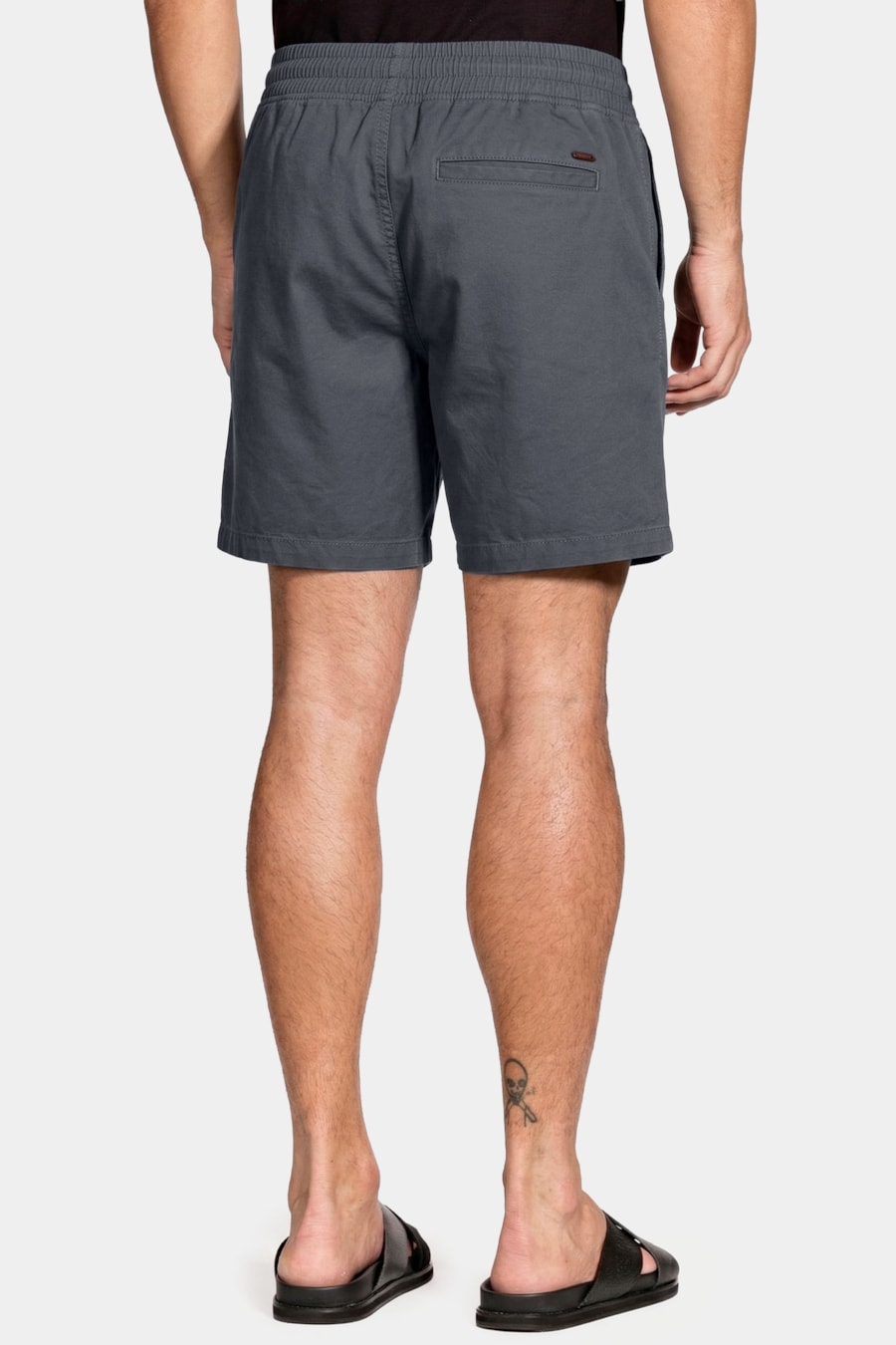 Shorts Elástico Color Sarjado Chumbo — foto 5 de 6