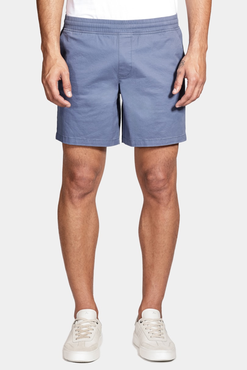 Shorts Elástico Color Sarjado Marinho
