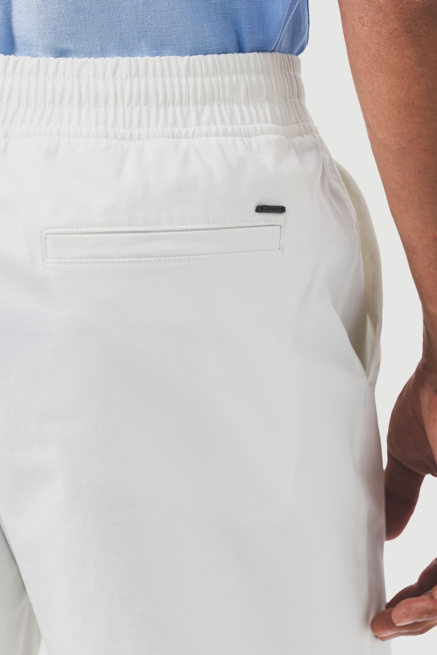 Shorts Elástico Color Sarjado Off White — foto 4 de 6