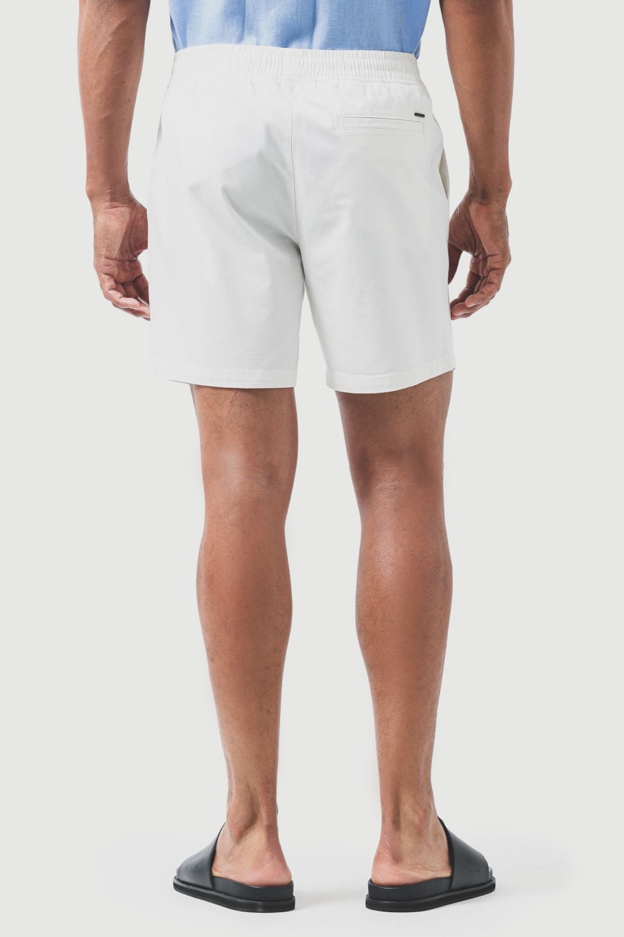 Shorts Elástico Color Sarjado Off White — foto 5 de 6