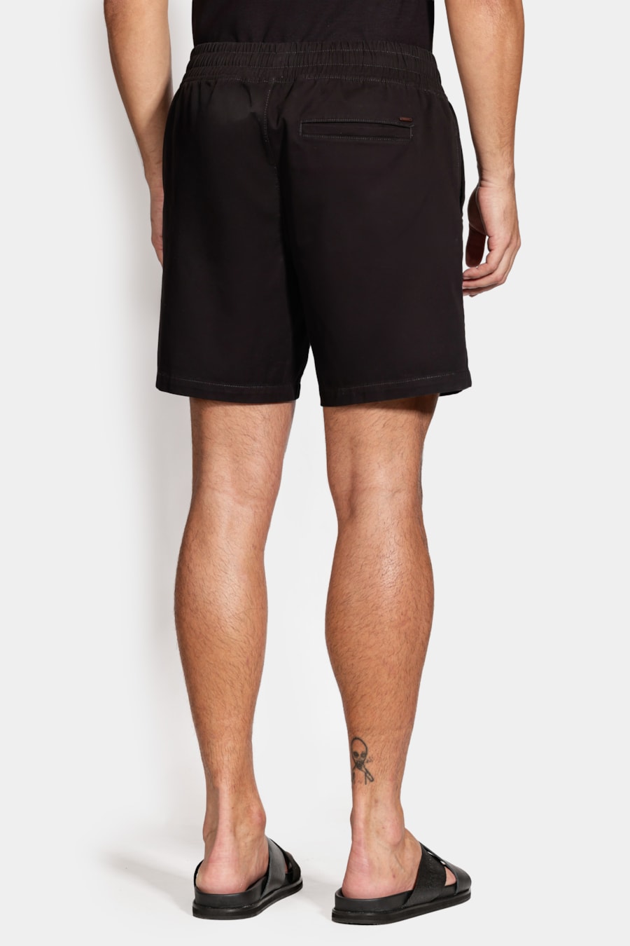 Shorts Elástico Color Sarjado Preto — foto 5 de 6