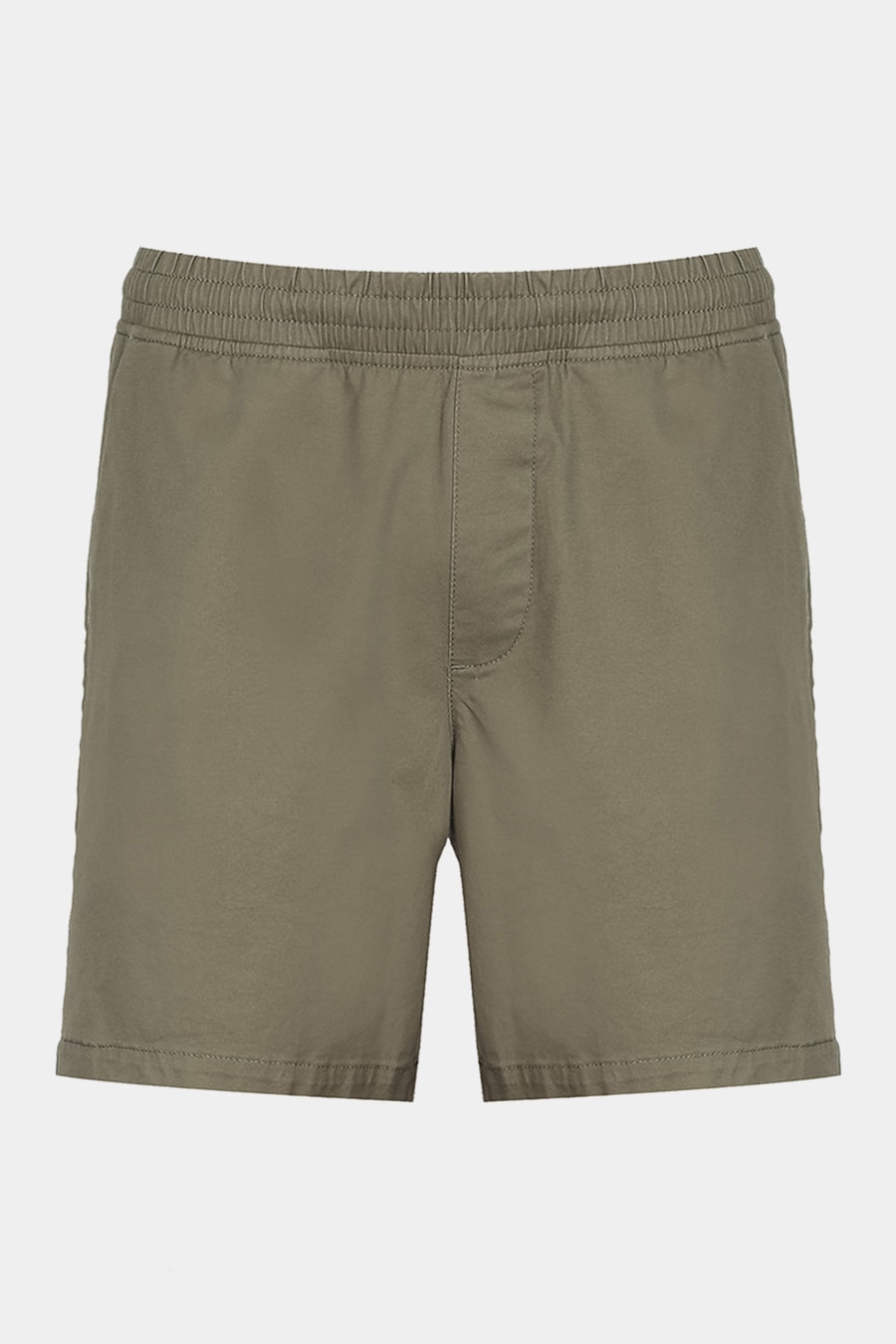 Shorts Elástico Color Sarjado Verde Militar — foto 6 de 6