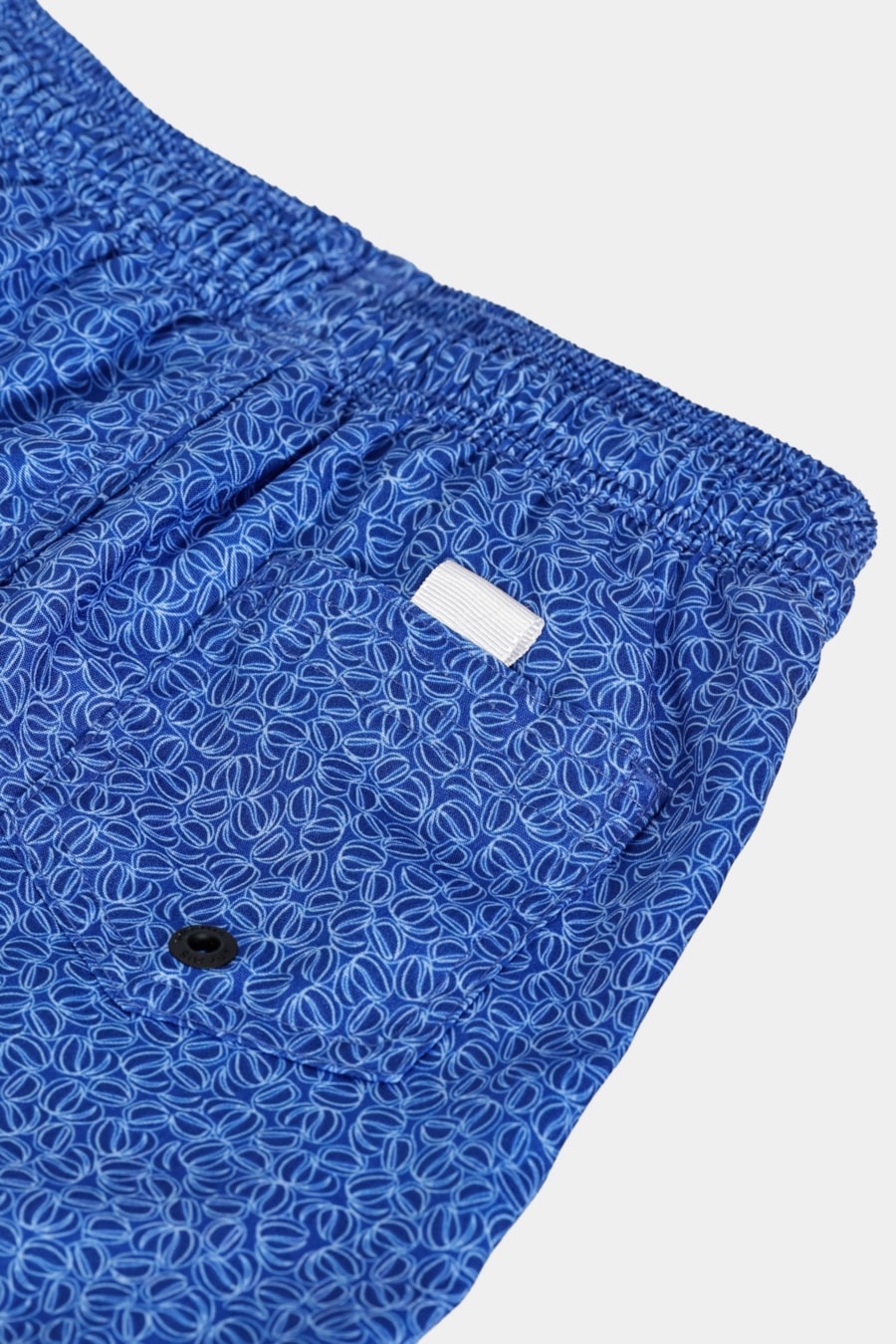 Shorts Elástico Full Estampa Coffee Azul Royal — foto 4 de 4