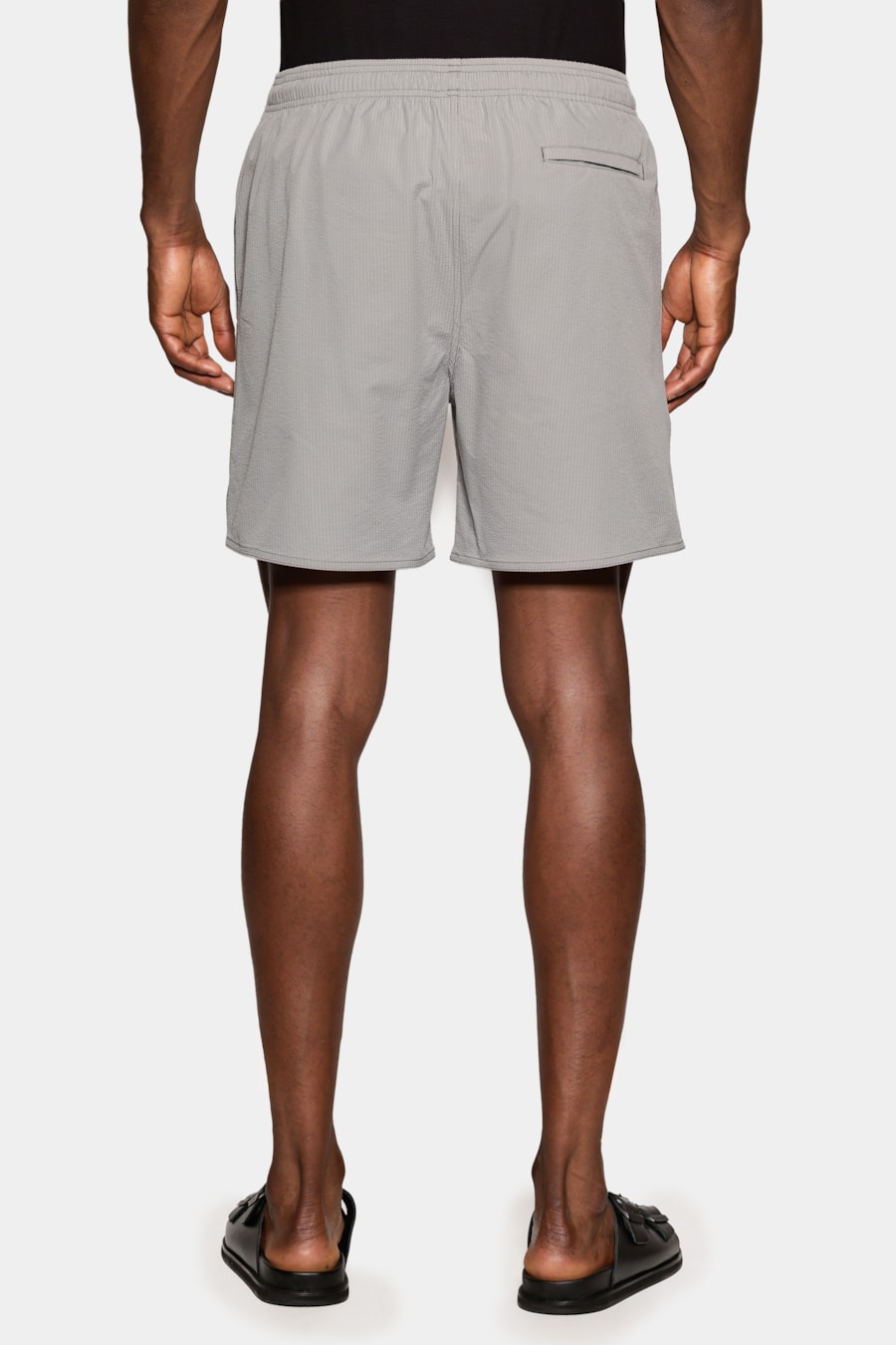 Shorts Elastico Maquinetado Ribana Chumbo — foto 5 de 9