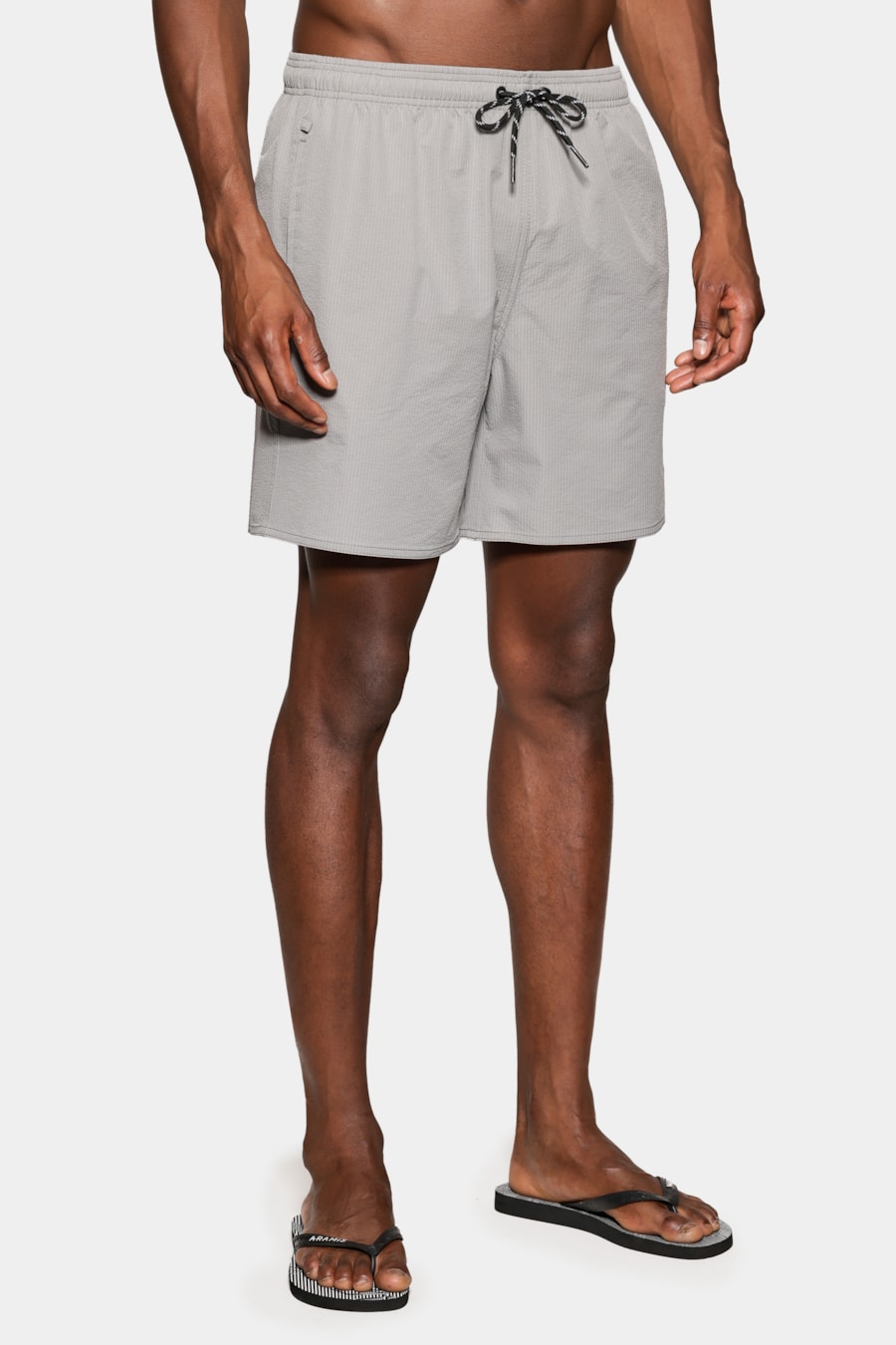 Shorts Elastico Maquinetado Ribana Chumbo — foto 6 de 9