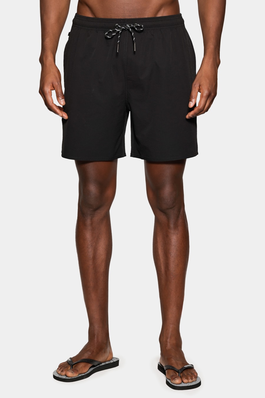 Shorts Elastico Maquinetado Ribana Preto — foto 7 de 10
