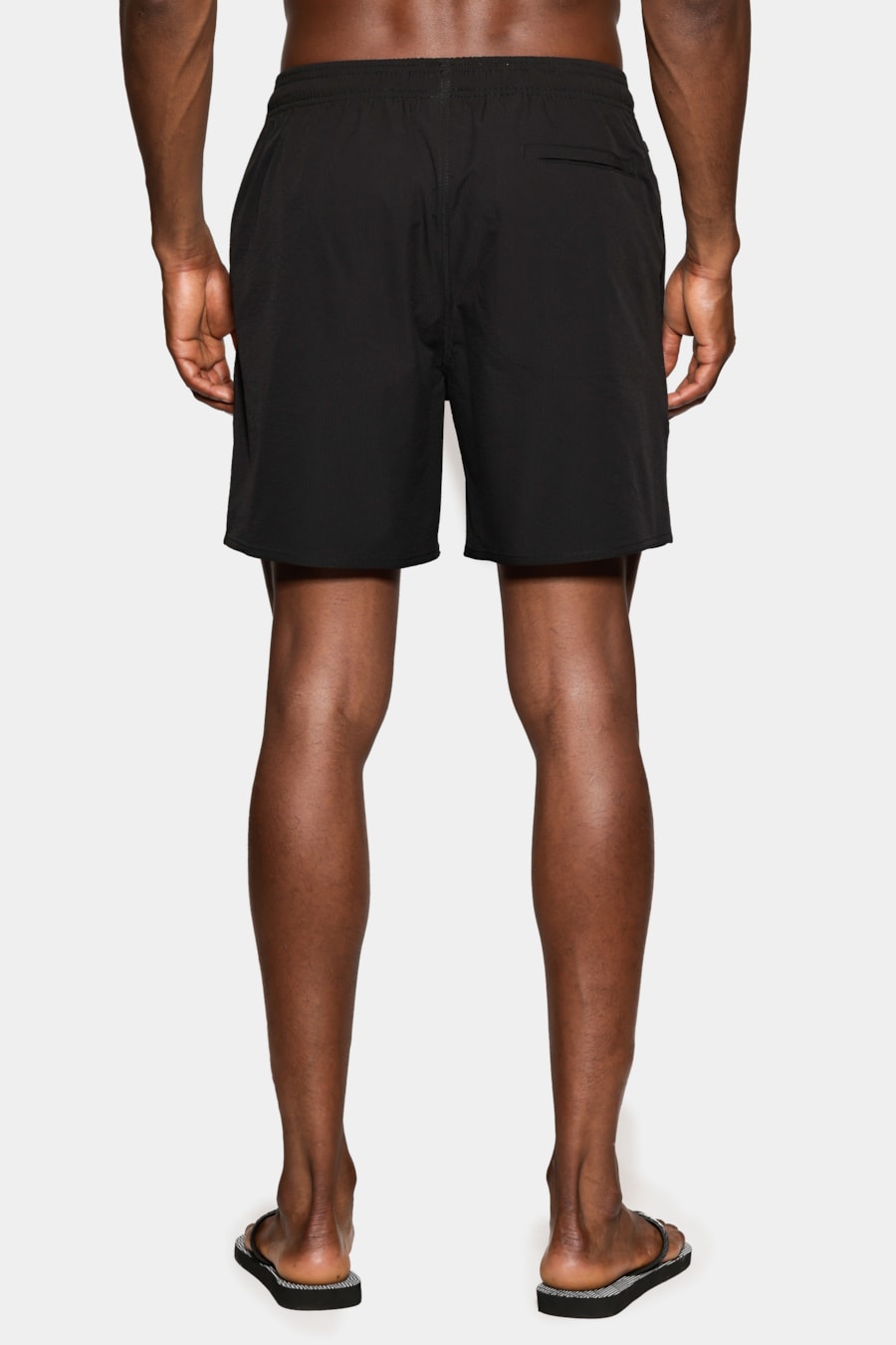 Shorts Elastico Maquinetado Ribana Preto — foto 9 de 10