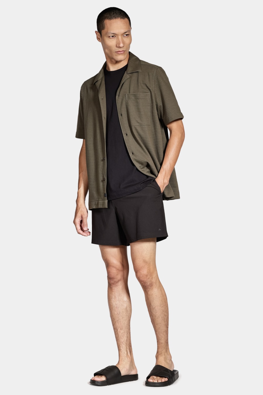 Shorts Praia Clássico Boardshort Preto — foto 2 de 8