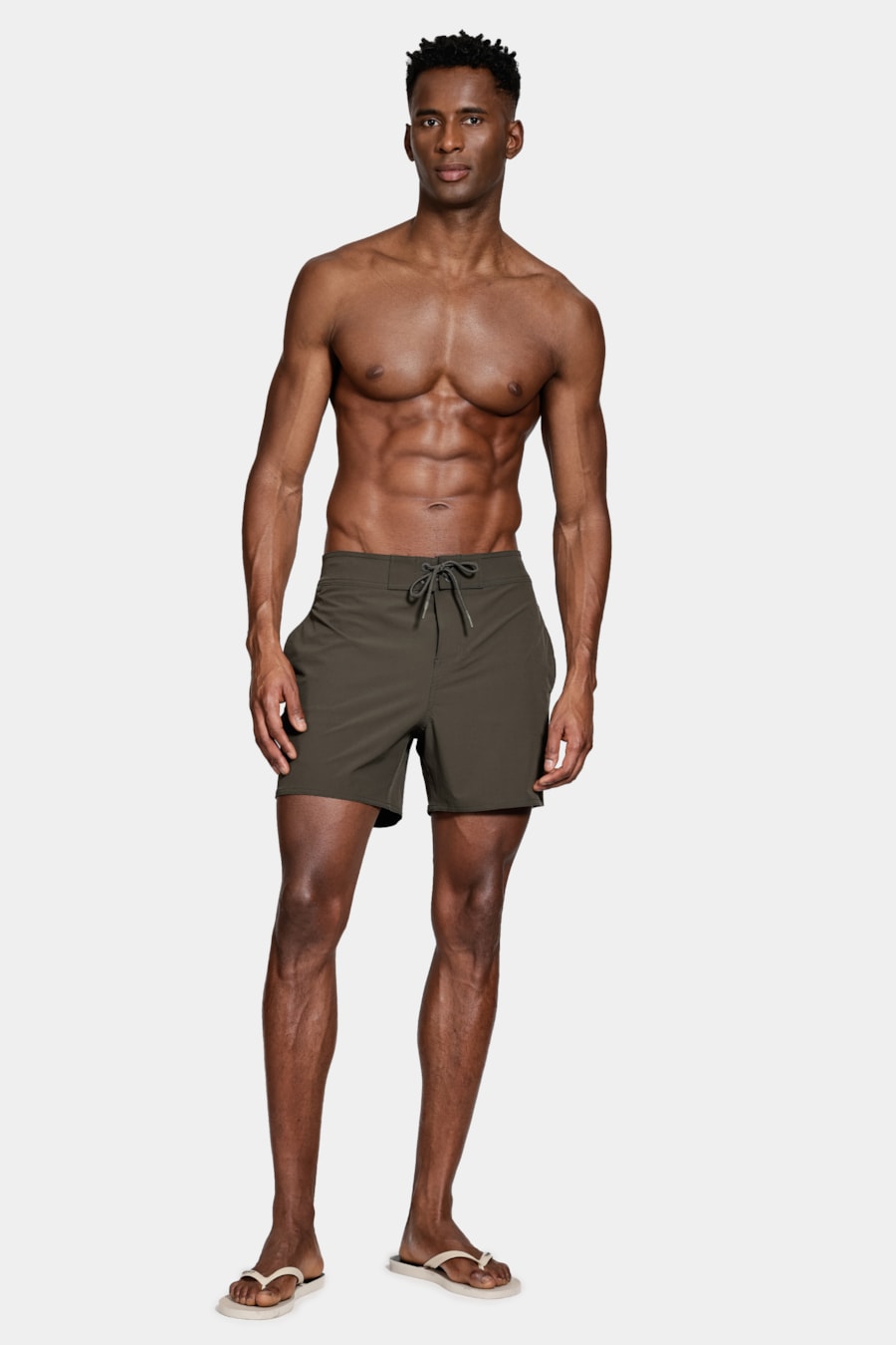 Shorts Praia Clássico Boardshort Verde Militar — foto 9 de 12