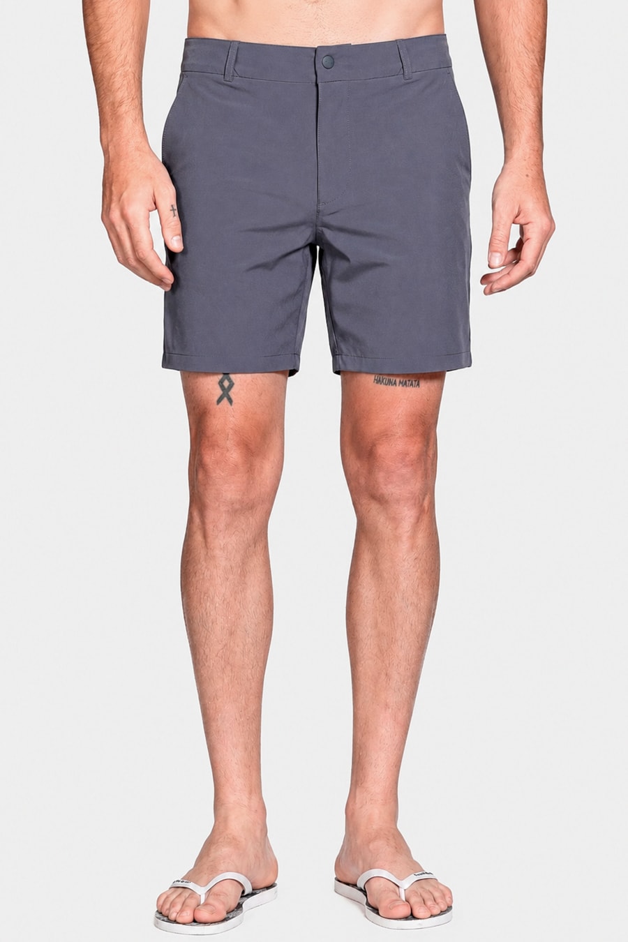 Shorts Tecnológico Com Fivela Chumbo — foto 5 de 8