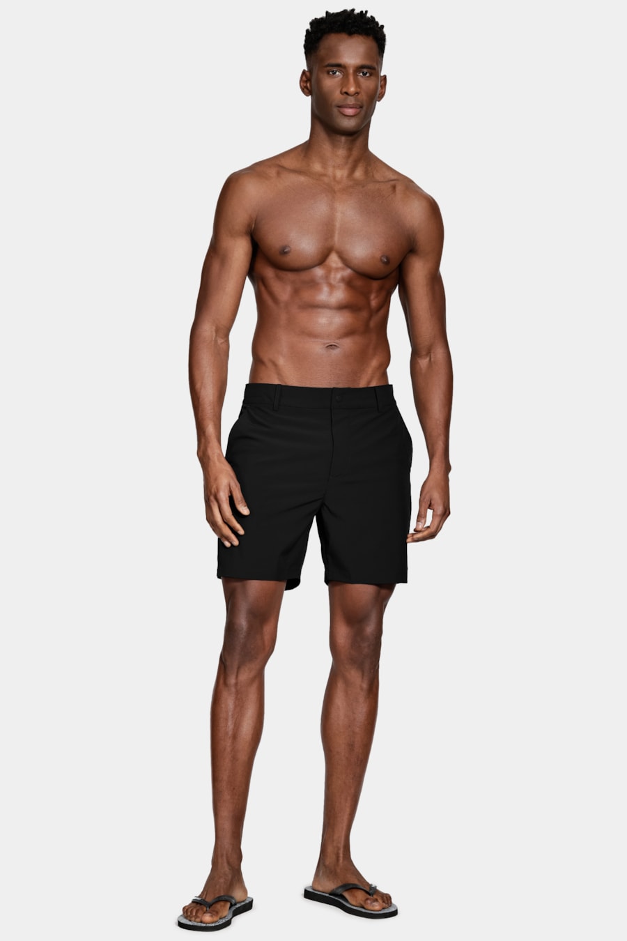 Shorts Tecnológico Com Fivela Preto — foto 7 de 8