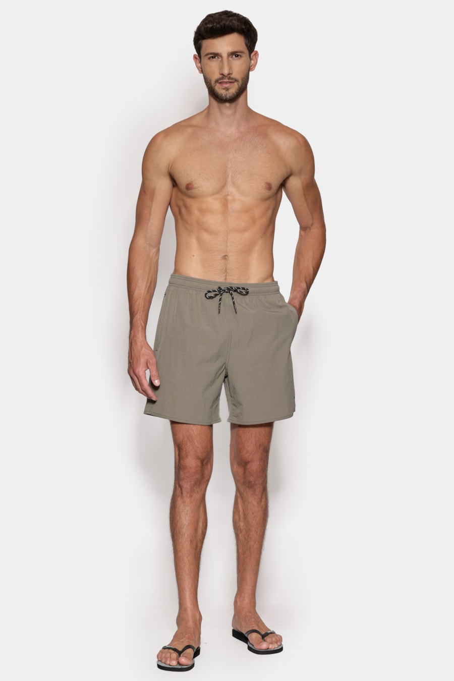 Shorts Water Repellent Verde Militar — foto 8 de 10